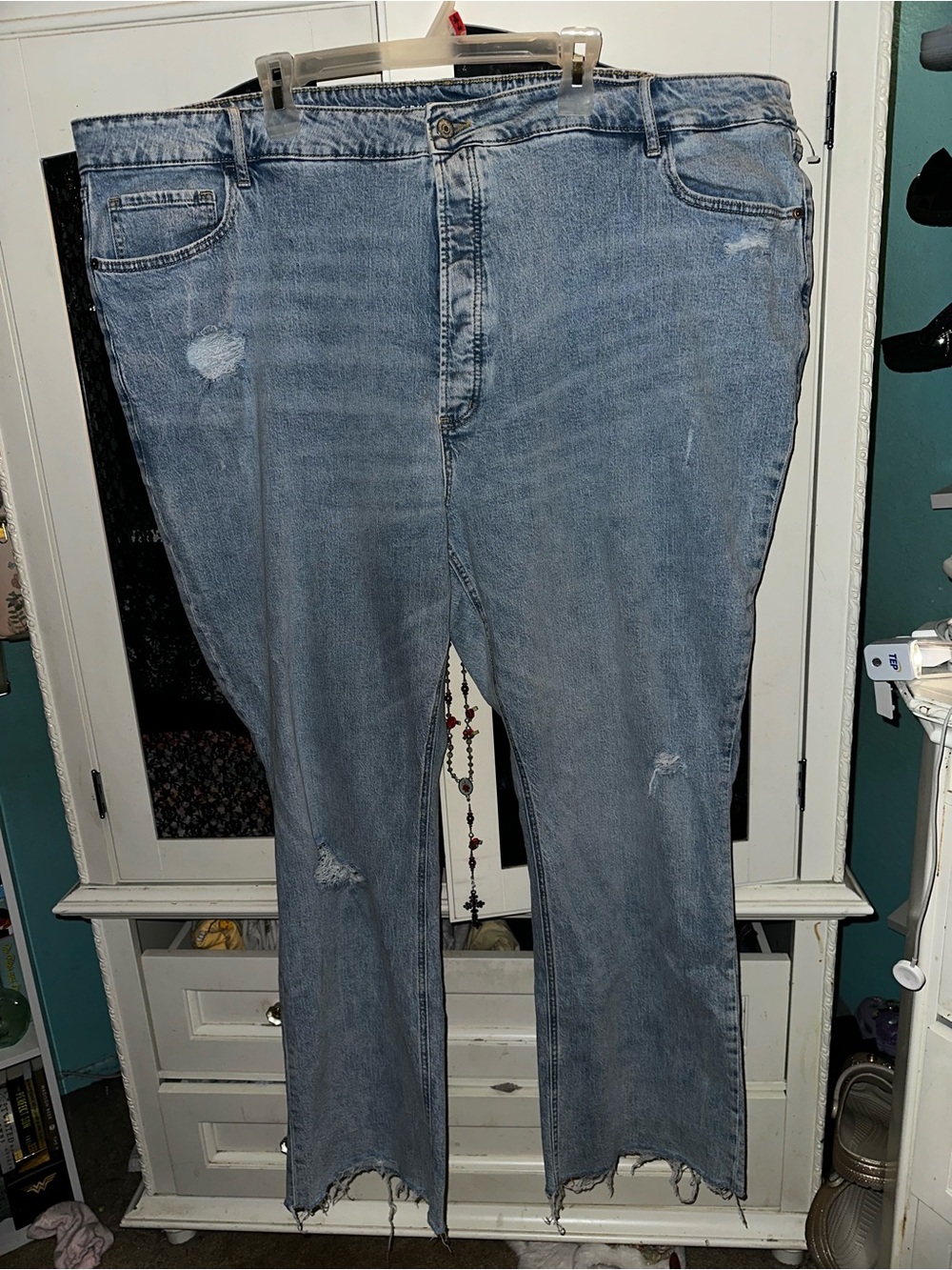 Old navy light wash bootleg jeans plus size 28